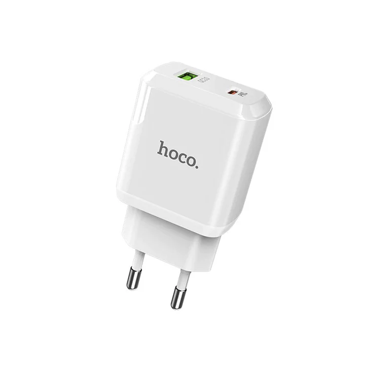 HOCO CARGADOR CASA N5 FAVOR DUAL PORT PD20W+QC3.0