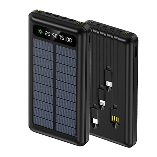 BATERIA PORTATIL SOLAR 10.000 MHA TECNOLAB TL570BK