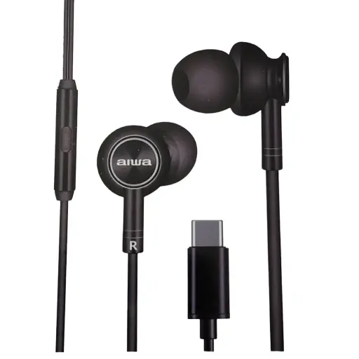 AUDÍFONOS AIWA I30TC IN-EAR TIPO C NEGRO