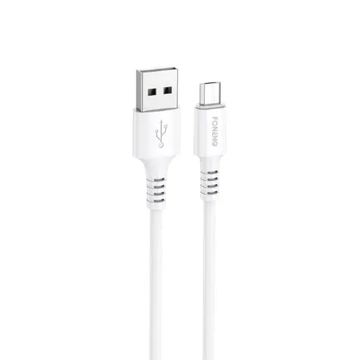 FONENG CABLE MICRO USB X85 3A 1M BLANCO
